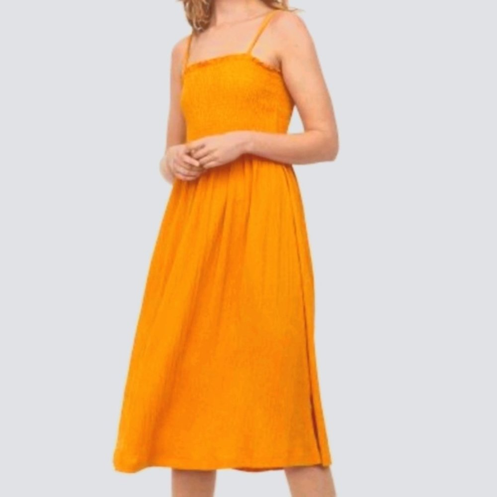 H&M Smocked Midi Dress